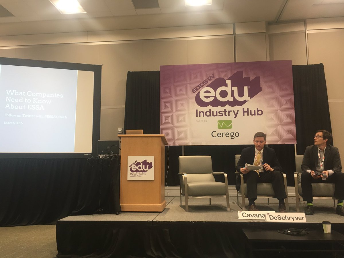 blakersdozen's tweet photo. Policy wonkery at its finest @WhiteBdAdvisor @edweek #SXSWedu #ESSAchat https://t.co/4OrL2P0JF7