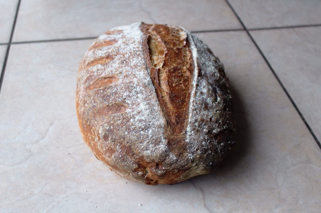 Latest sourdough loaf using Lammas Fayre Victorian blend flour #realbread <a href="/BakeryBits/">BakeryBits</a>