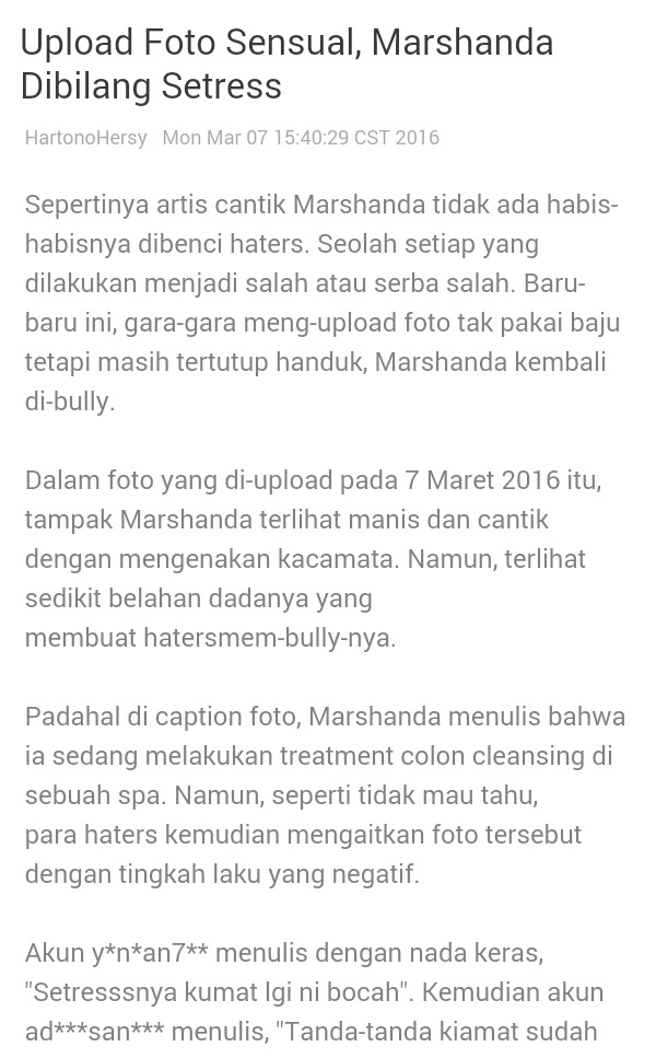 DeniBoim1's tweet photo. Upload Foto Sensual, Marshanda Dibilang Setress
 @DU Browser https://t.co/azFVjJfpA8