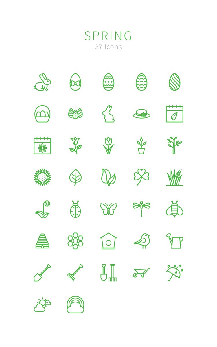 New Spring Icons: bit.ly/1YsDmNK
And another 2200 icons here: bit.ly/1M4WtGo
