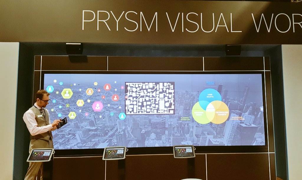 MsAmberbart's tweet photo. @avtechlive during prime time in the @PrysmInc booth at #EC16 https://t.co/gXSvLOe2gc
