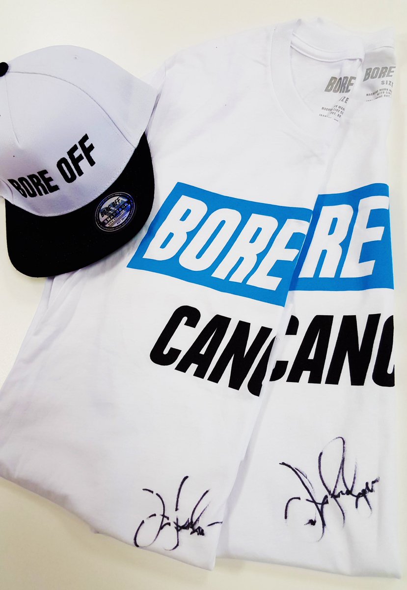 JayGardner's tweet photo. #RT to win a @boreoff Cancer T-shirt or snapback signed by myself! The three winners will be announced April 1st! 😀👍 https://t.co/6HbvDxMghv