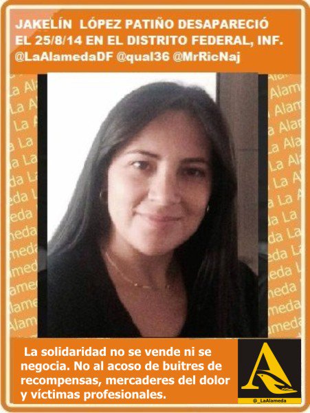 #Tebuscamos Jakelín López Patiño, 25/8/14 #CDMX #DF <a href="/GenaroHita/">Genaro Hita</a> <a href="/FelisianoJ/">felisiano jarquin</a>