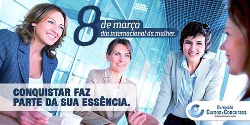 A luta das mulheres as levam diariamente a conquistarem respeito, admiração, novos espaços e sonhos.