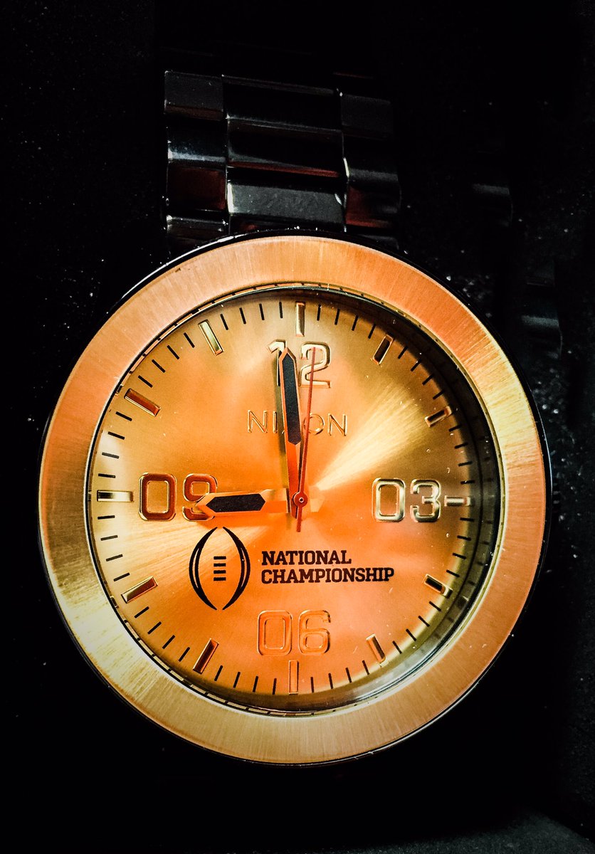 ClemsonFB's tweet photo. "We'll be back. It won't be 34 years before we're back, I PROMISE YOU THAT." - Dabo Swinney #Clemson @Nixon_Now ⌚️=🔥 https://t.co/Q1O4B5IPrj