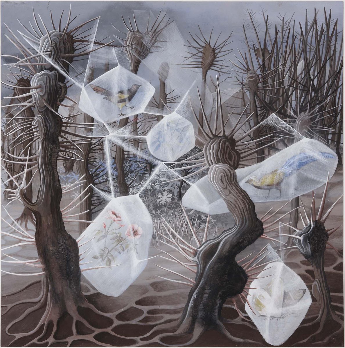 OlgaMoraLopez's tweet photo. #Mujeresartistas como Remedios Varo (1908-1963), Alegoría del invierno, 1948. @artesigloXX https://t.co/tYLdtZqIfy