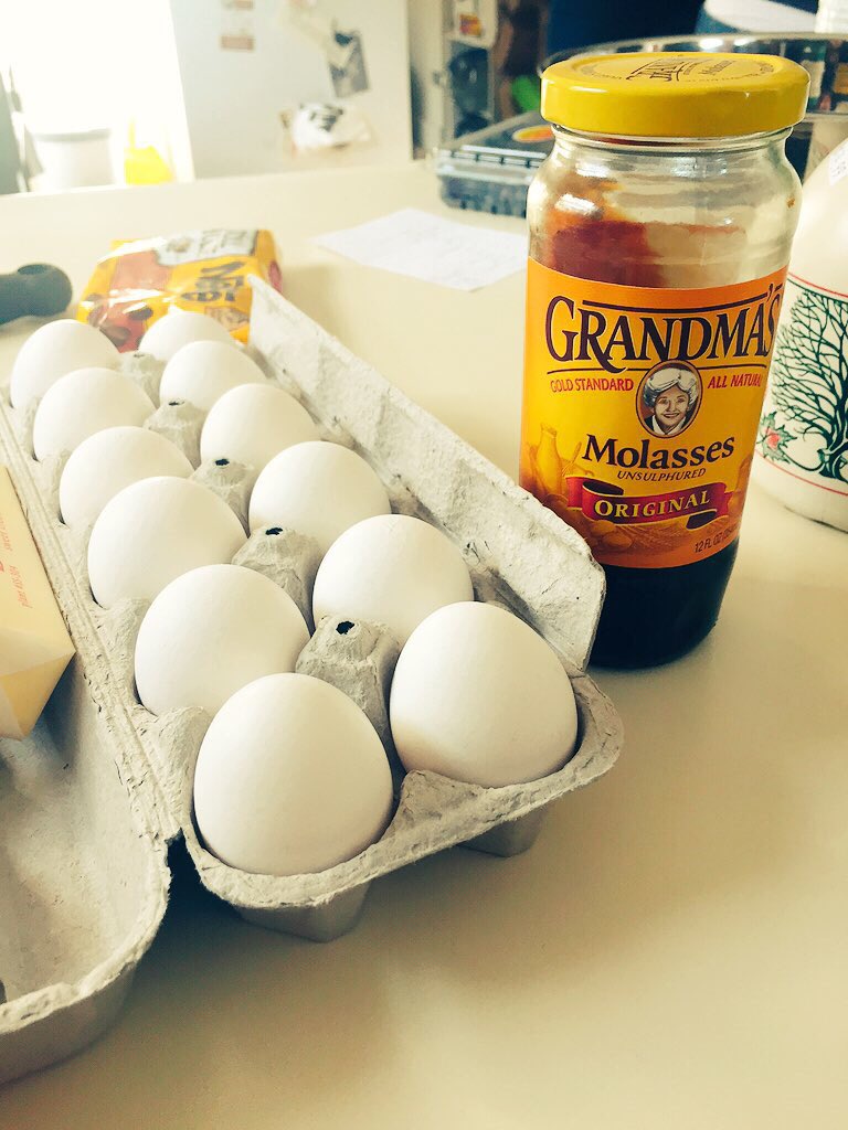 NHSCooking's tweet photo. @CTLittle12 molasses soon to be running and eggs soon to be gone. 79 days until graduation ✅ https://t.co/HIXqHmr42j