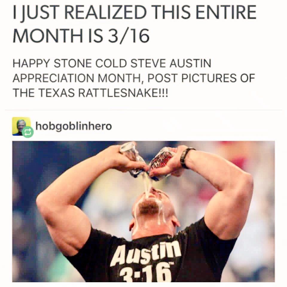 DGRod13's tweet photo. Can't take credit for this but I can give a massive "Hell Yeah!" #StoneCold #John316 #ThrowMeABeer https://t.co/PAEFxCCvWK