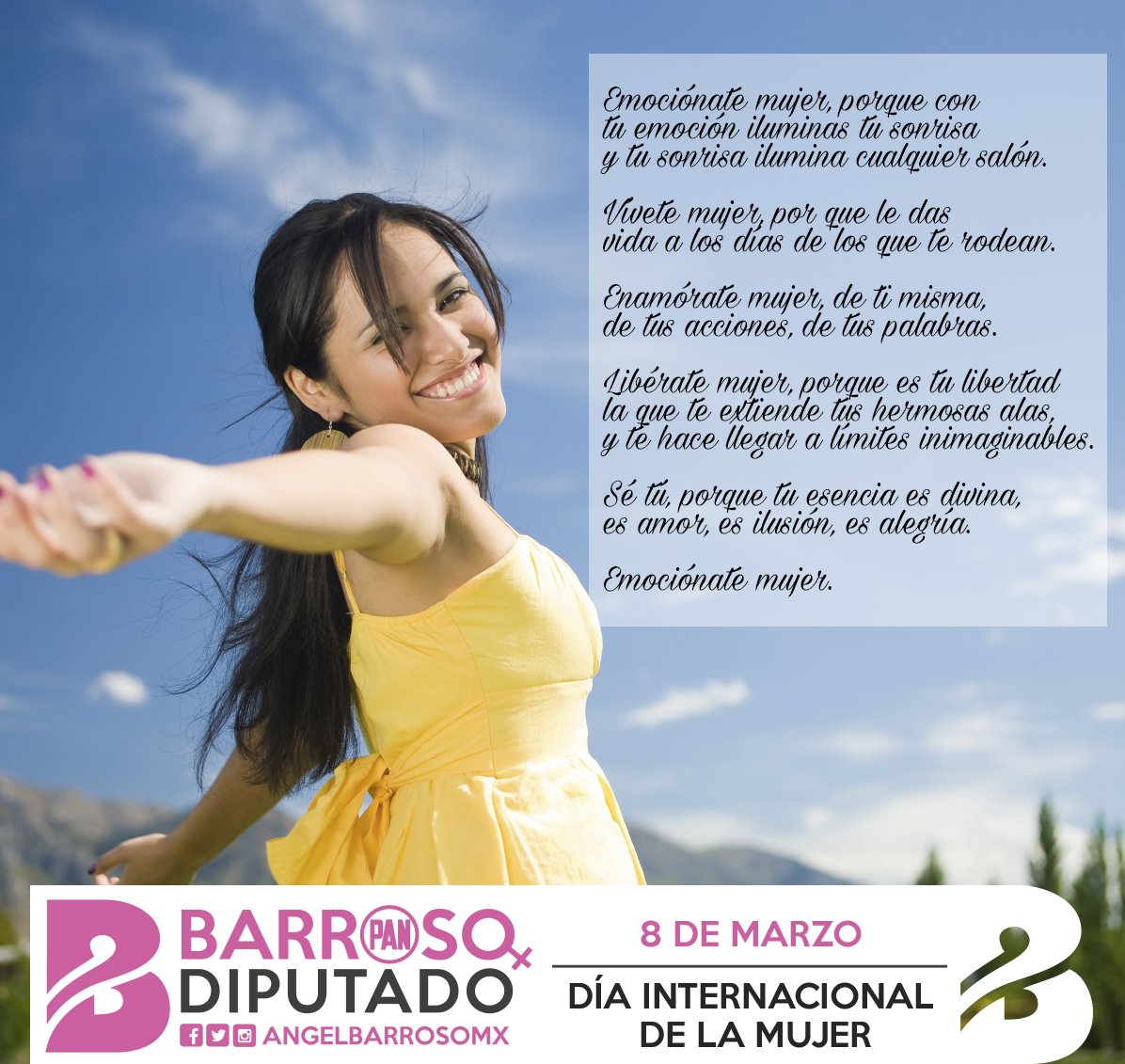 angelbarrosomx's tweet photo. Mi admiración a cada una de ustedes, porque son fuerza y ternura, entrega y amor.
#DíaInternacionaldelaMujer https://t.co/6TNvKBMikx