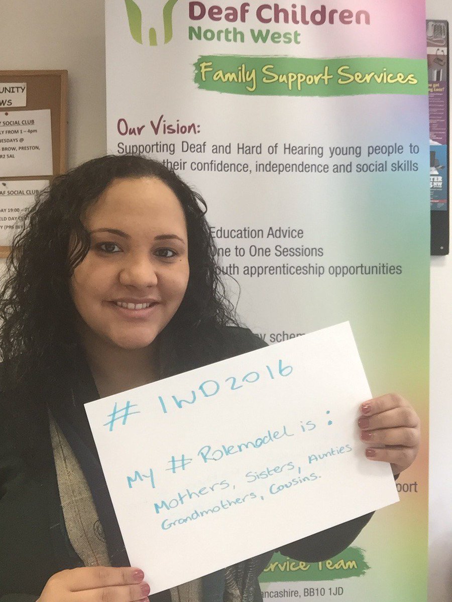 Signphone_BSL's tweet photo. It's #IWD2016! We’re celebrating equal rights today and everyday! @DeafChildrenNW share their #rolemodel #SuperWoman https://t.co/myG1duBtu9
