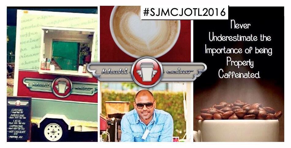SJMC_JOTL's tweet photo. Hot chocolate,Creamy creme brulee, Bullet proof coffee,Hazelnut &amp; Honey latte, Cappuccino @khakiccino
#SJMCJOTL2016 https://t.co/5wNuI44iMO