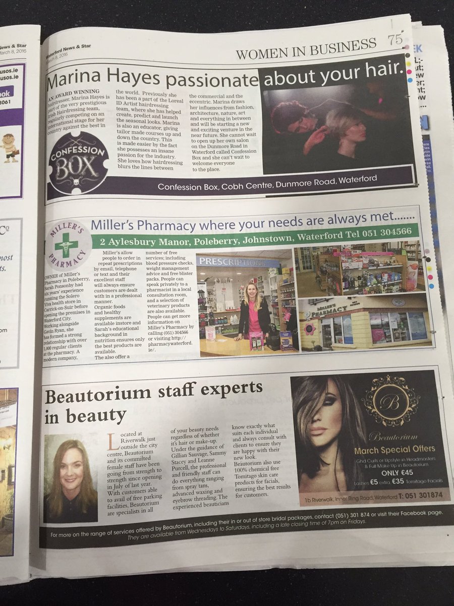 millphar15's tweet photo. More coverage in @WaterfordNS today #InternationalWomensDay #womeninbusiness https://t.co/EBYBhODC5P