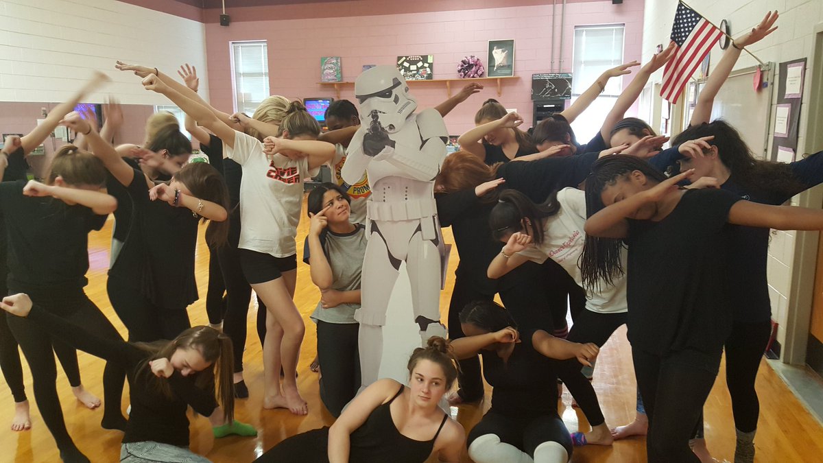 DCStormTrooper's tweet photo. Dancin' at #daviehigh 
#dabonem 
#winning https://t.co/fTQph9tmNw