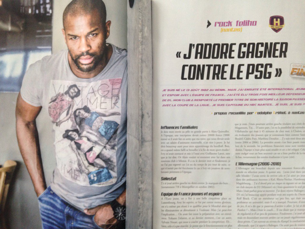 HBCNantes's tweet photo. Notre Captain @rockfeliho10 est dans @HandActionLeMag ce mois-ci ! N'oubliez pas d'y jeter un œil #TOUSH https://t.co/0s1OuGp65D