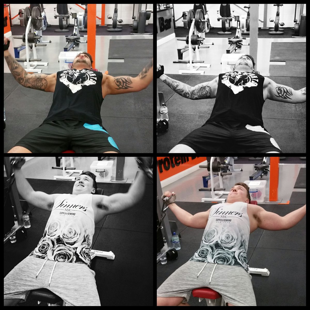 Friends Training Together 
Grow Together
#training #gym #mates #workout #muscle #building #lift #weights #WorkHard