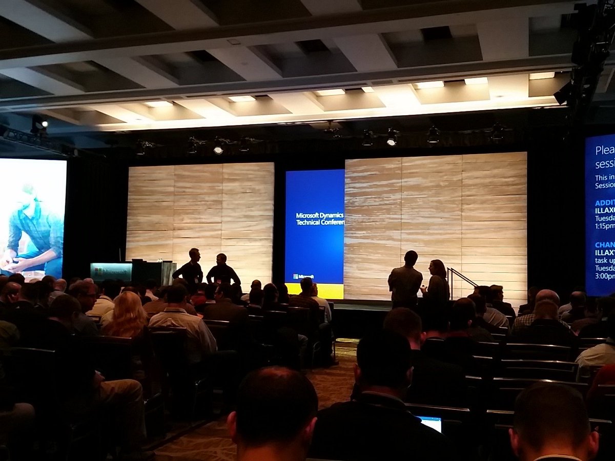 bobbysmall68's tweet photo. #Microsoft #dyntech2016 Day 1 Gen Sesh. Brought to you by reclaimed barnwood https://t.co/YuHtV75z58 #ax7 #axug https://t.co/je3An7nM7V