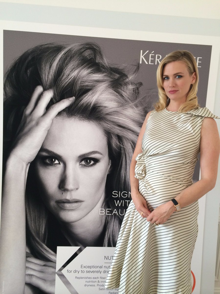 Kerastase has named actress January Jones as the face of its Nutritive hair-care range (📷: Jennifer Weil)