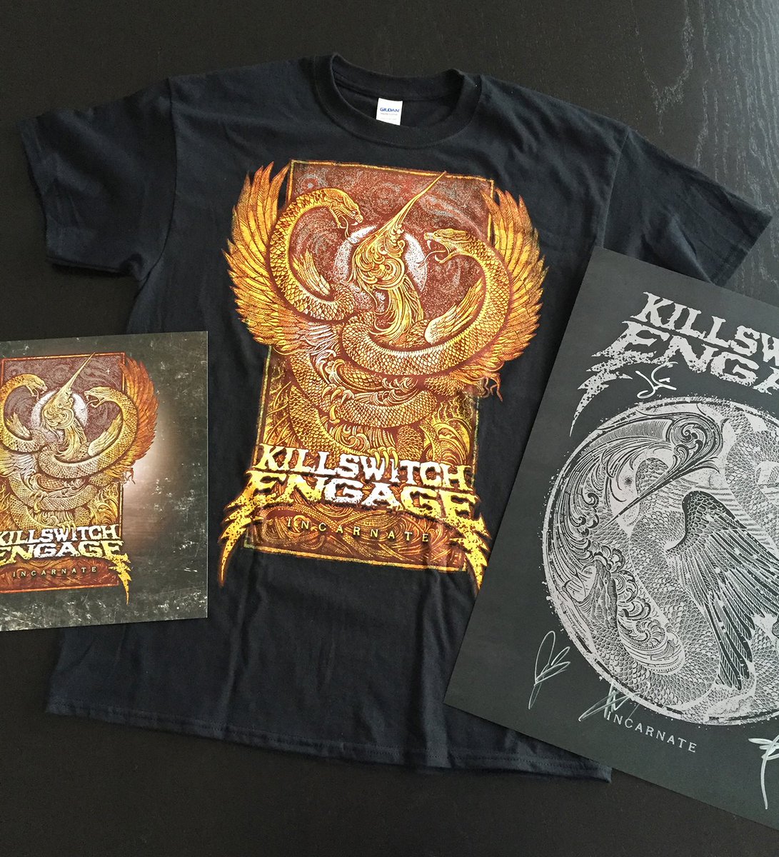 Zerodark7Sub's tweet photo. Get your merch now! RoadrunnerRecordsRoadCrew #killswitchengage #RRRoadcrew  #GetItInINK #Metal #Badass #GetItInINK https://t.co/QUFi2vCVKi