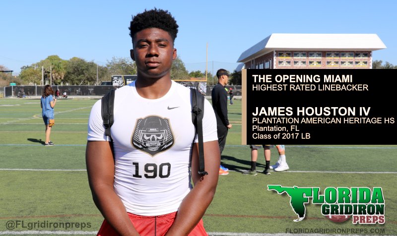 FLgridironpreps's tweet photo. THE OPENING MIAMI
Highest Rated LB
@Jthouston_4
Plantation American Heritage
https://t.co/iAivmWK5Hq #FLgridiron https://t.co/wwOnSERbgz