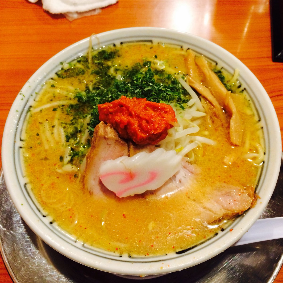dj_kenboy's tweet photo. ちゃーしゅうや武蔵 からし味噌らーめん 80点 https://t.co/rTS01mWgAX