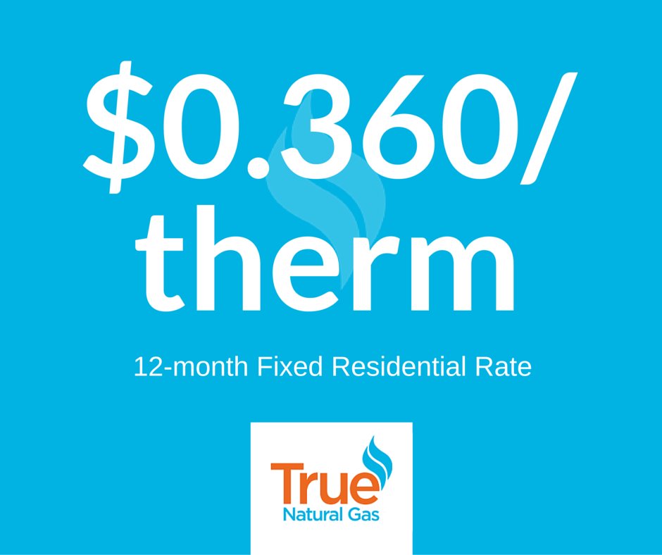 TrueNaturalGas's tweet image. Switch to #TNG for one of the lowest 12-mo fixed residential rate in GA: $0.360! Click: bit.ly/1eGEtaY.