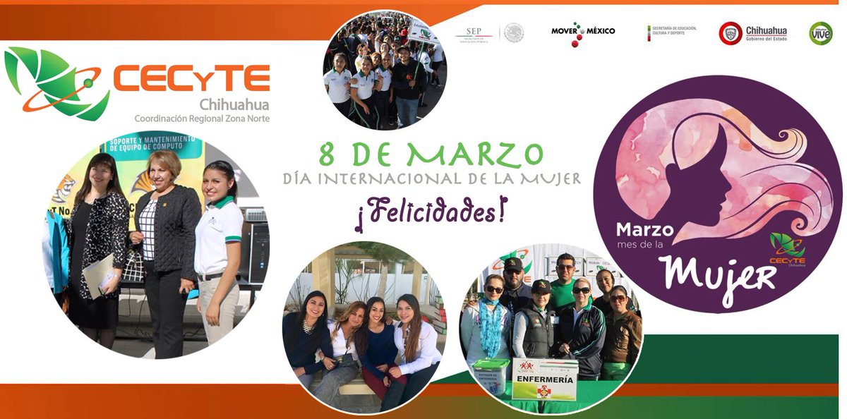 ache_mc23's tweet photo. Hoy #DiaInternacionalDeLaMujer reconocemos y festejamos a las mujeres que forman parte de la familia de CECyTECH. https://t.co/CX9TFagIXW