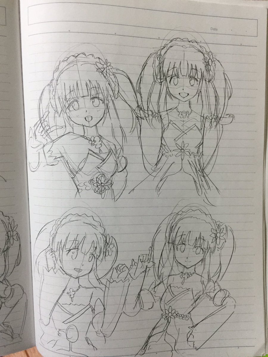 デレステのスクショで練習 