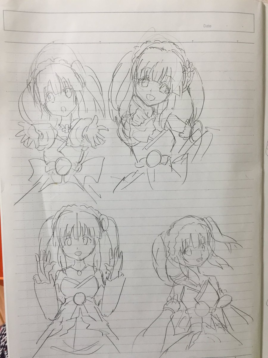 デレステのスクショで練習 