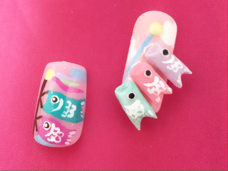 Nailsgogo 渋谷センター街zara目の前3階 ネイルサロンnailsgogo T Co Oqswkvzgkk トレンド ネイル 渋谷ネイル ネイルアート 春ネイル 鯉のぼりネイル T Co 9amxntotql