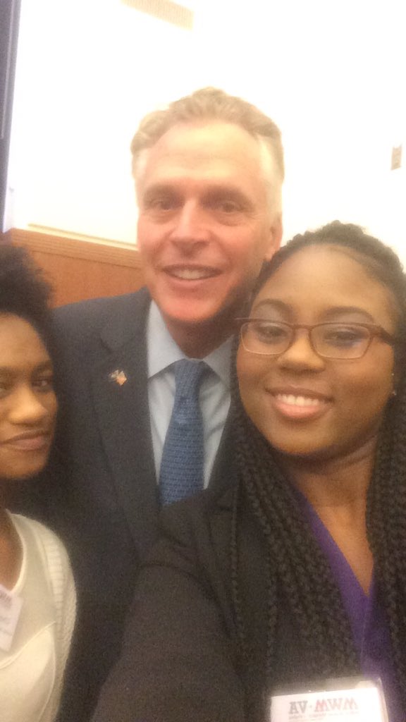 mizzeman's tweet image. Governor McAuliffe, at the Million Women's Mentor Initiative VA Launch @MillionWMentors #IWD2016 #mwmVAkickoff