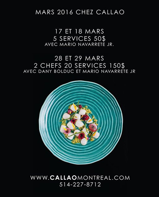 Mars 2016 Chez <a href="/CallaoMontreal/">CALLAO-MONTREAL</a>