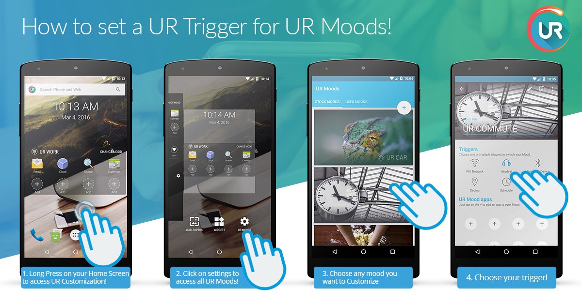 URLauncher's tweet photo. UR Launcher Tip! How to set UR Trigger for UR Moods! #androidtips #urlauncher #tipoftheday #trigger #urmood https://t.co/PiWVFRQefZ