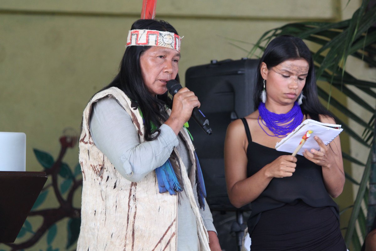 kevinmkoenig's tweet image. "Right now oil companies &amp;amp; the Ecuadorian govt are negotiating my territory." Gloria Ushigua #Internationalwomensday