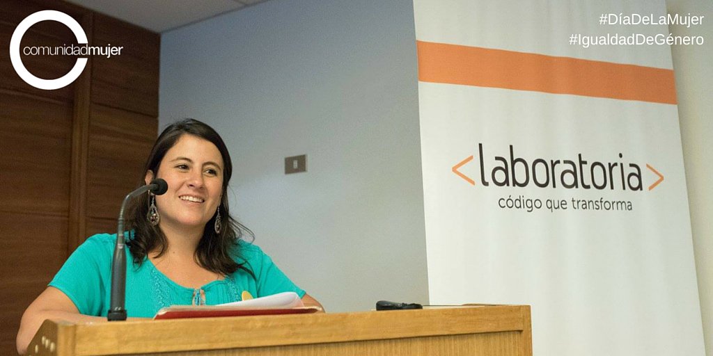 ComunidadMujer's tweet photo. Queremos distinguir a @marisola22 impulsando la participación de la mujer en el mundo digital con @LaboratoriaCL https://t.co/gZtoYbjoUG