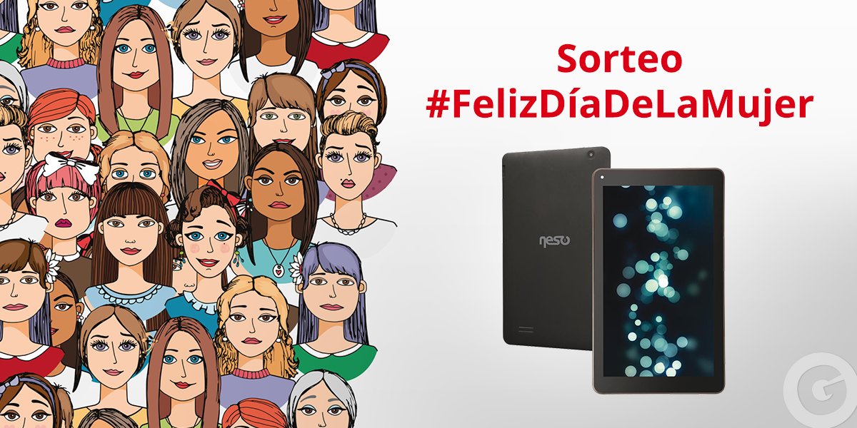 garbarino's tweet photo. ¿Quéres ganar 2 tablets? Hacé RT, usá #FelizDíaDeLaMujer y mencioná a @Garbarino. ByC https://t.co/7fTLWa5BYL https://t.co/BR4x4U96xW