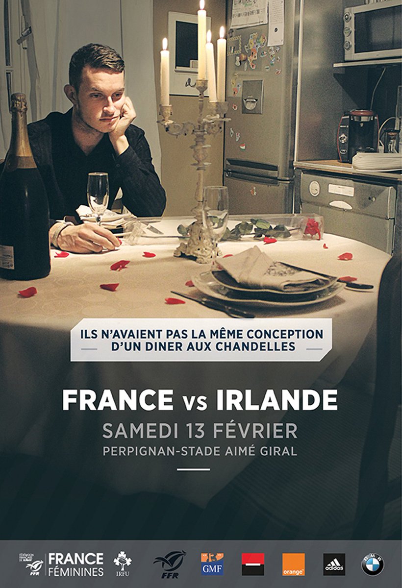 Marion_Real's tweet photo. Sortir des codes du #rugby lors du tournoi des #SixNations #XVdeFrance #feminin / #concept #pub - projet de groupe https://t.co/Af08xxloWZ