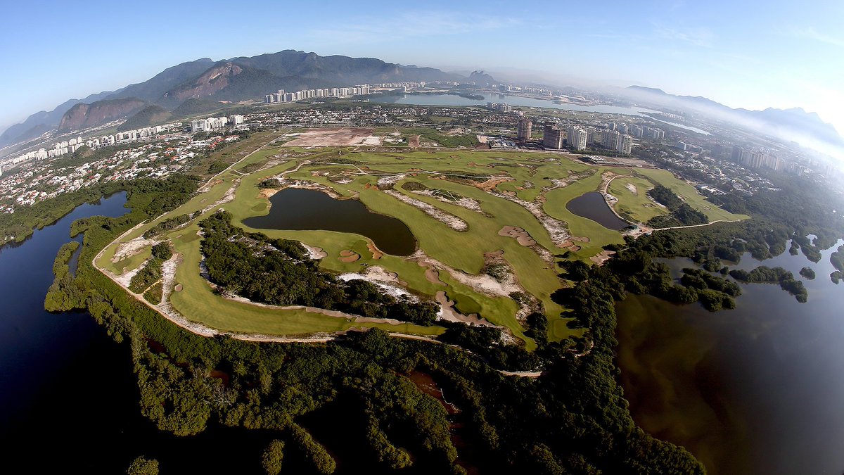 GolfChannel's tweet photo. A test event is being held today at the Olympic Golf Course in Rio. #Olympics. Photos: https://t.co/8JO37JMQqx https://t.co/sdfQsJejr8