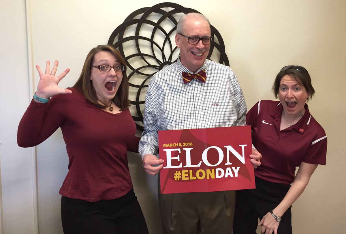 Happy #ElonDay  from Elon Administrative Services <a href="/elonuniversity/">Elon University</a>