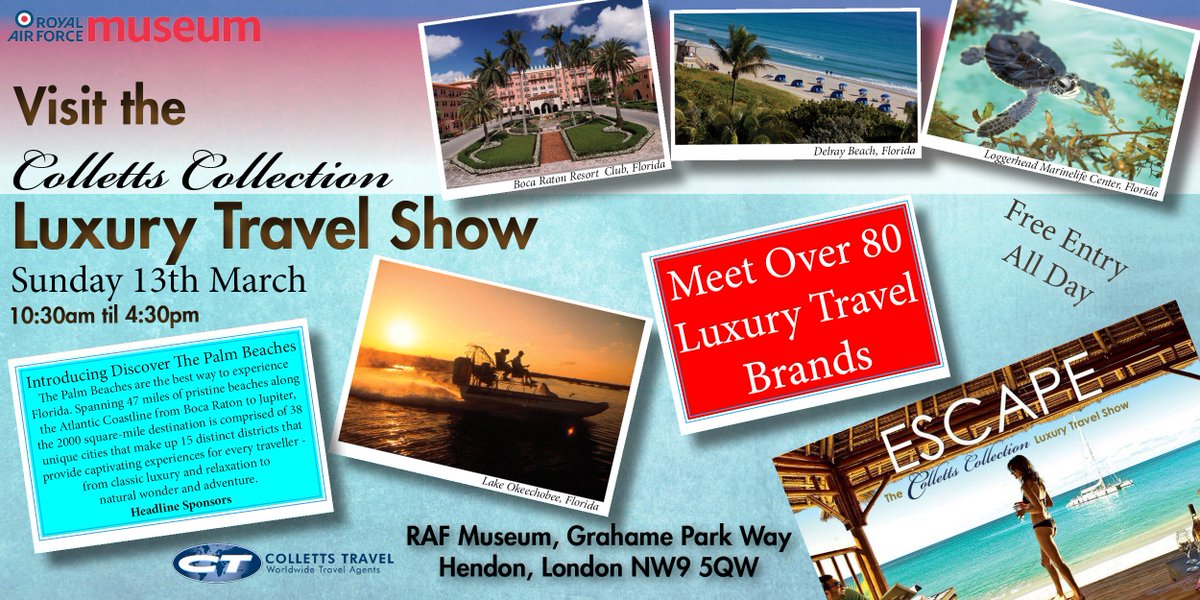 Colletts_Travel's tweet photo. Less than a week to go the show! We are excited to introduce another Headline Sponsor, Discover the Palm Beaches! https://t.co/21G7YVYczm