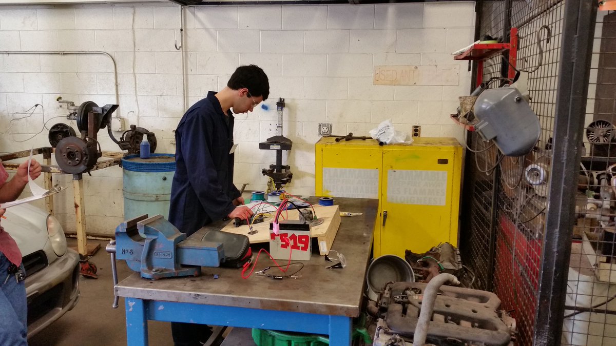 MrBarberTFSS's tweet photo. #TFSSAuto is well represented by Jacob at the Tech Skills Automotive competition.
#PTSC2016 #electrical #challenge https://t.co/yoDzpP35JC