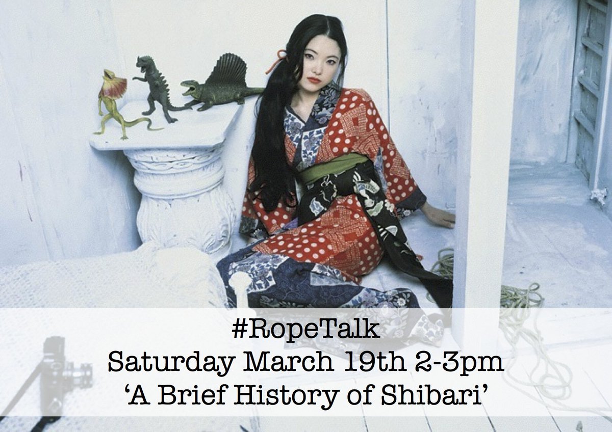 AnatomieStudio's tweet photo. 'A Brief History of Shibari' at this month's *FREE* #RopeTalk session! 2-3pm March 19th #shibari #rope #london https://t.co/7hzARoIhJo