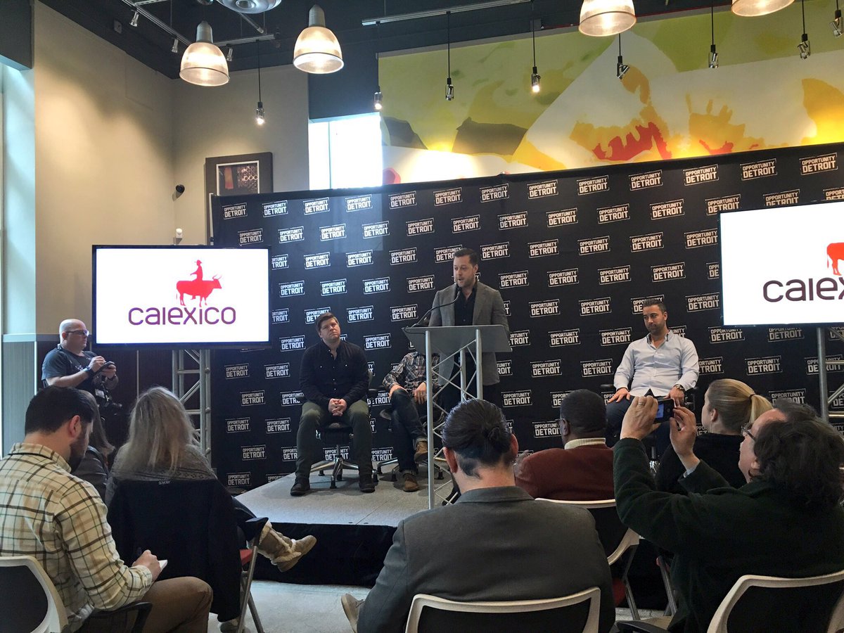 BedrockDetroit's tweet photo. .@DetroitMullen announces @CalexicoNYC will open in @BedrockRES One Campus Martius in downtown #Detroit this summer! https://t.co/XltW2N80Kv