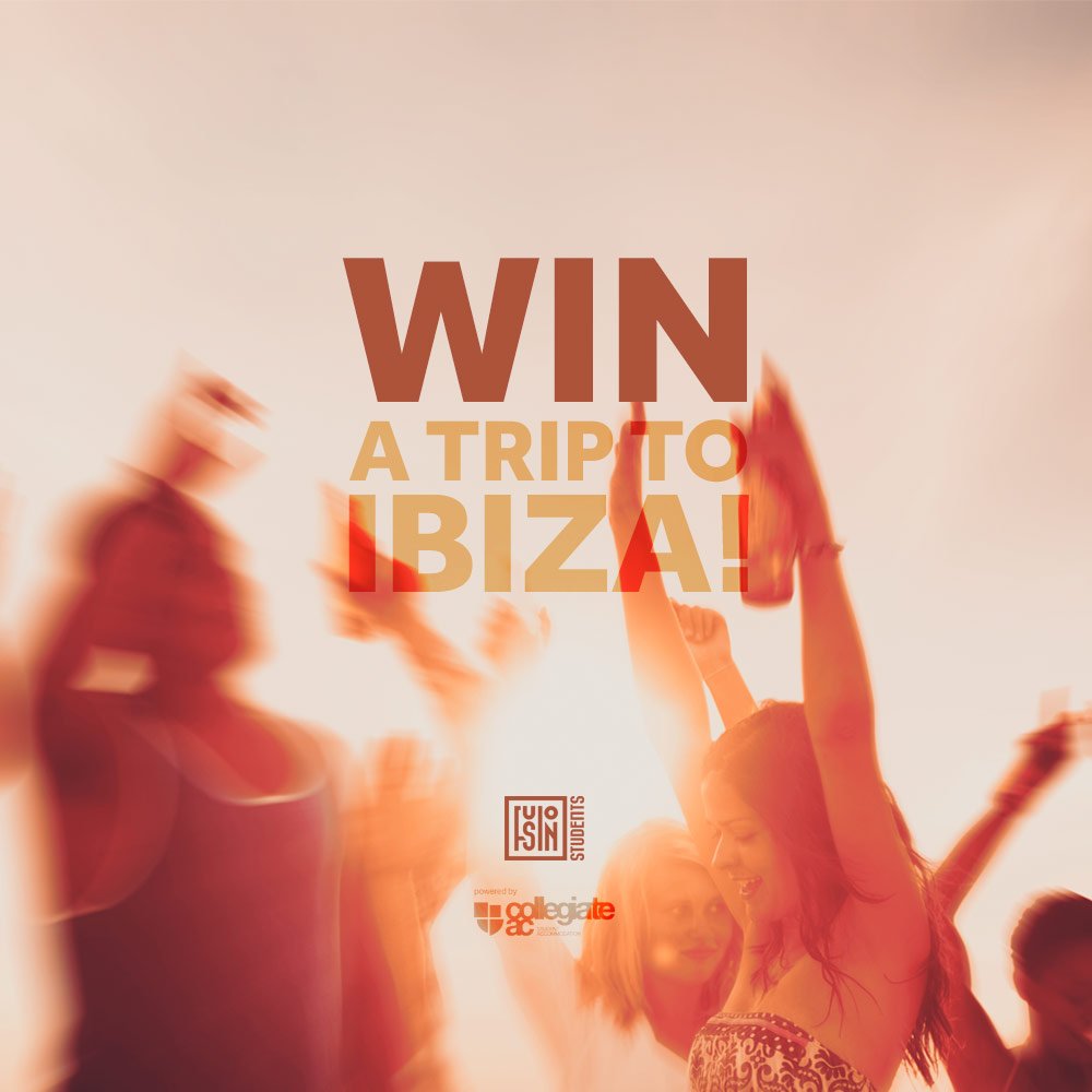 collegiate_uk's tweet photo. On the site today: @fusiontwr + WIN a trip to #Ibiza! https://t.co/SbqeICLlVq #win #CollegiateAC #FusionStudents https://t.co/HFjCISOPQc
