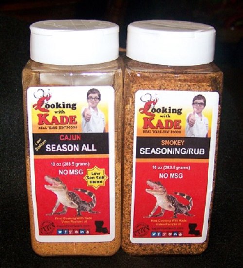 CajunTVNetwork's tweet photo. Cooking With Kade products sold here https://t.co/IdXnTvCtef Get some today! #GetRealWithTheMeal #CookingWithKade https://t.co/fgNIvtwn3M