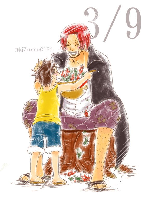 きな子 ルフィ シャンクス誕生日おめでとう 花あげるぞ あ でもあげるのは花だけだからなっ この帽子はまだまだ 返さないからな シャンクス生誕祭16 お頭おめでとう そしてありがとう っ T Co R2hp9ndmye