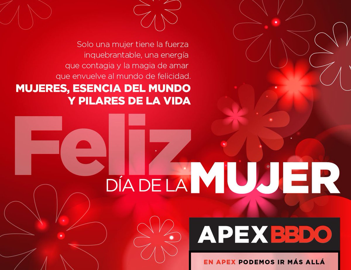 apexbbdo's tweet photo. #FelizDiaDeLaMujer https://t.co/PT7y6dq7Qq