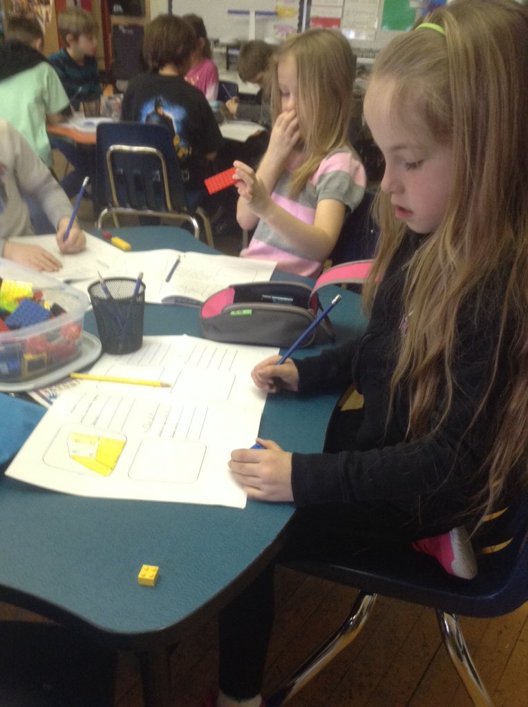 webbjm1's tweet photo. Writing our own Lego set instructions #literacy #math #nonstandardmeasurement #ele8 @IREC1 @WCPS72 https://t.co/qQfPjb5oMF