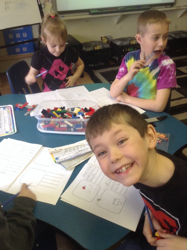 webbjm1's tweet photo. Writing our own Lego set instructions #literacy #math #nonstandardmeasurement #ele8 @IREC1 @WCPS72 https://t.co/qQfPjb5oMF