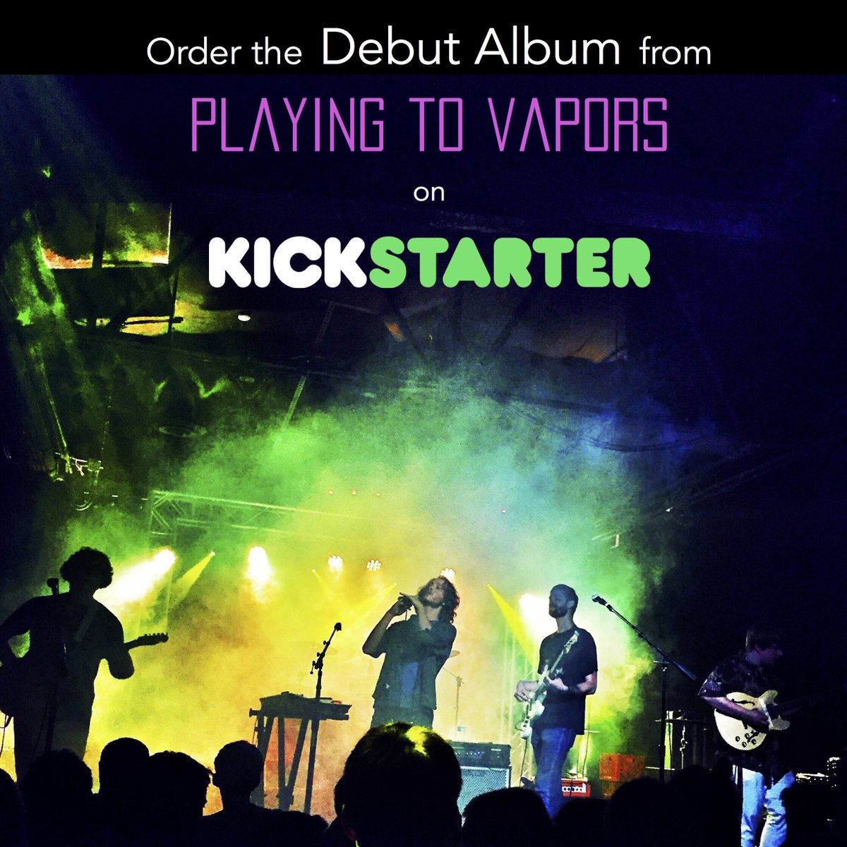 PlayingToVapors's tweet photo. We're about to do this, are you ready? #kickstarter #crowdfunding #indiemusic #newmusic https://t.co/jtVROJ6j1A