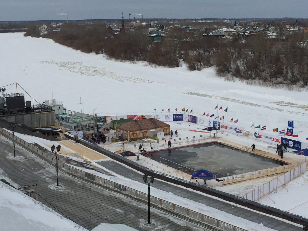 AusWinterSwim's tweet photo. Great 1st day in @Tyumen for #WWSC2016. Amazing architecture and hospitality from the vols! Comp venue looks epic! https://t.co/HyqCAKANVL